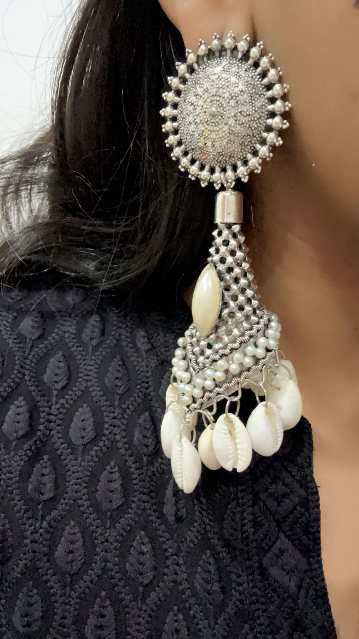 Cowrie jhumka