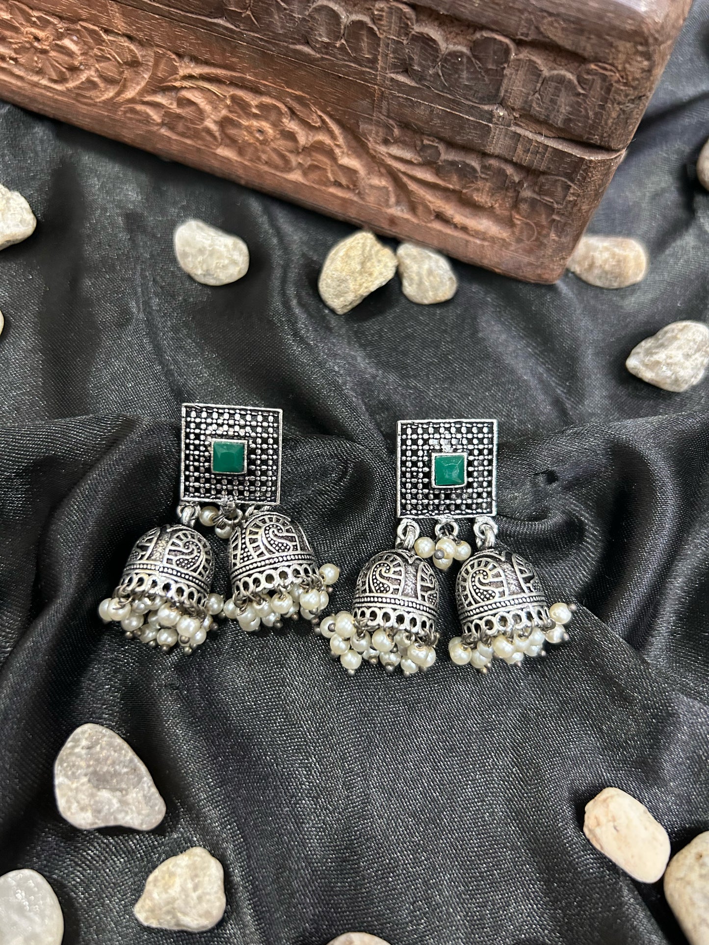 Dual jhumki earings