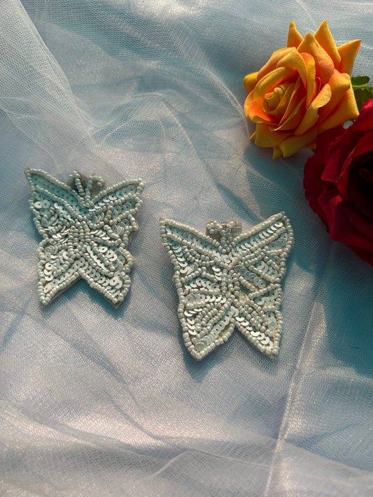 Butterfly beaded earings