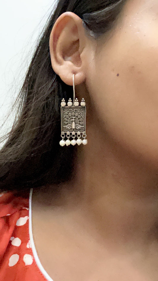 Mayur moti earings