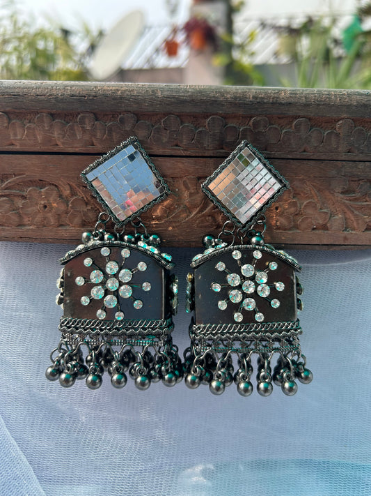 Karuna mirror jhumka