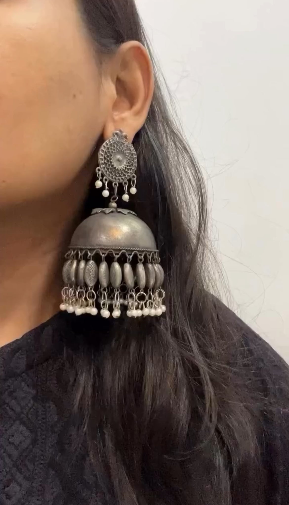 Huge moti jhumka