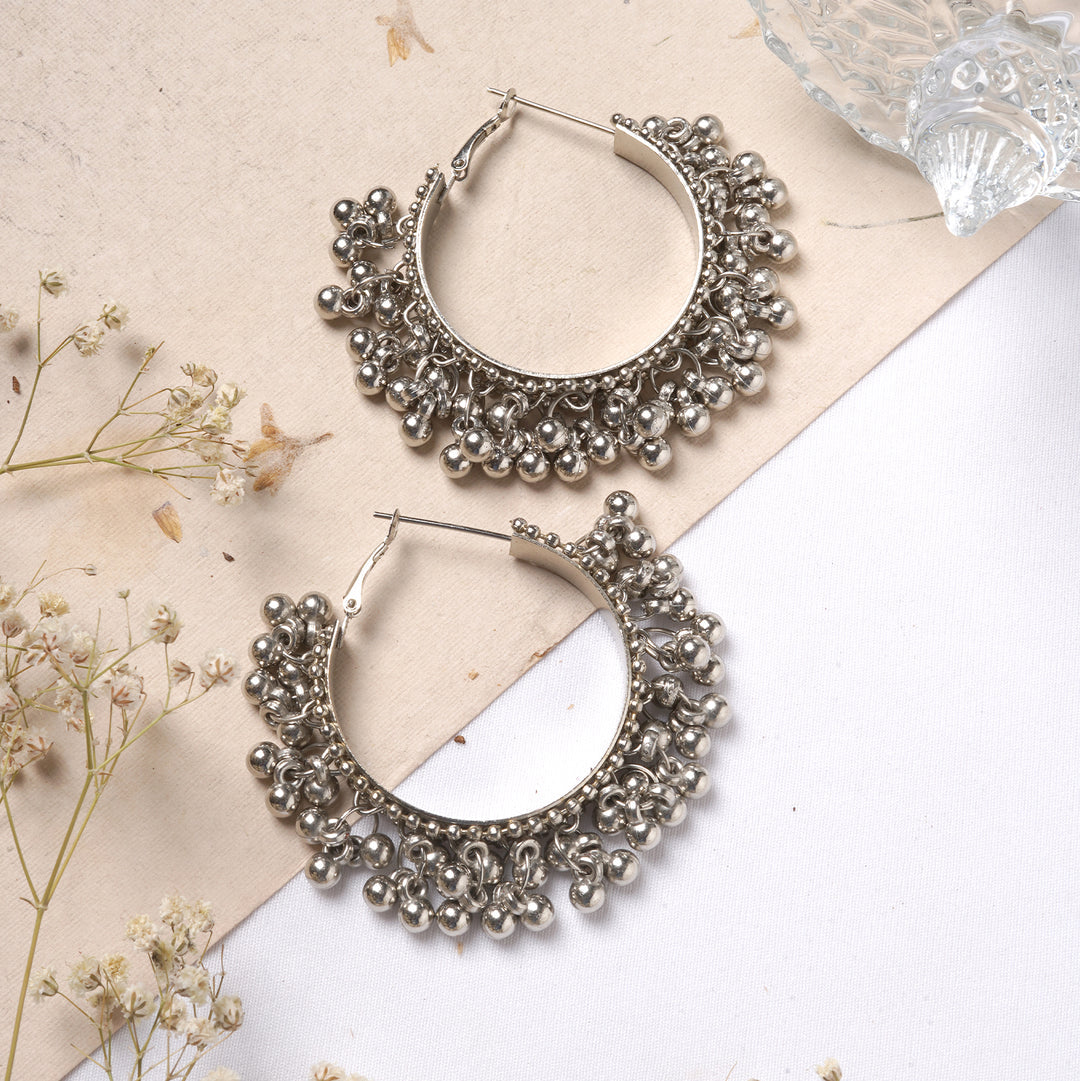 Oxidised bali earings